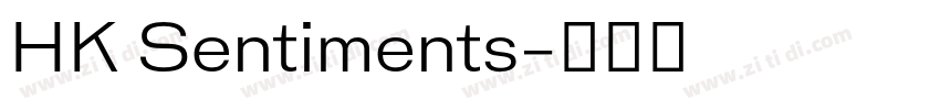HK Sentiments字体转换